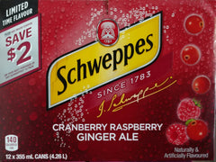 Schweppes Cranberry Raspberry Ginger Ale