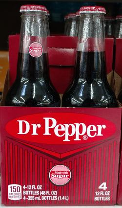 Dr Pepper 4pk Glass